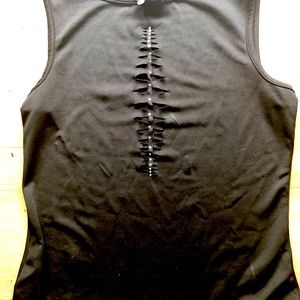 Tank top with rhinestones